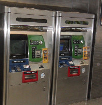 New York Subway Token Machine